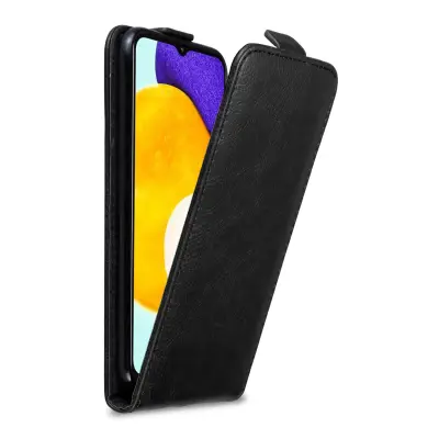 CADORABO Ohišje, združljiv s Samsungom v Night Black - Zaščitni pokrov v zasnovi Flip z magnetnim zapiranjem