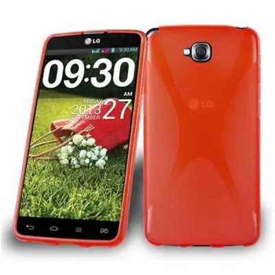 Cadorabo Case, združljiv z LG v Candy Apple Red - Zaščitni pokrov iz fleksibilnega silikona TPU