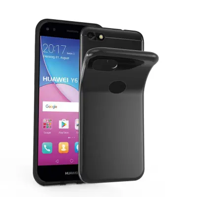 Cadorabo Case, združljiv s Huawei v črni barvi - zaščitni pokrov iz fleksibilnega silikona TPU