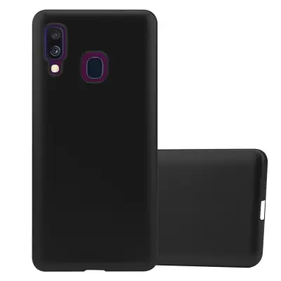 Cadorabo Case, združljiv s Samsungom v kovinski črni barvi - zaščitni pokrov iz fleksibilnega silikona TPU