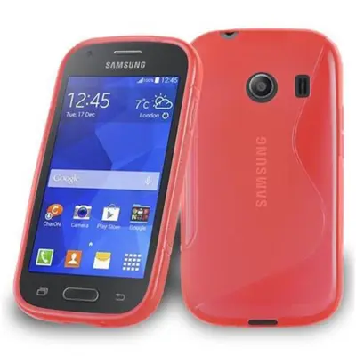 Cadorabo Case, združljiv s Samsungom v Candy Apple Red - Zaščitni pokrov iz fleksibilnega silikona TPU
