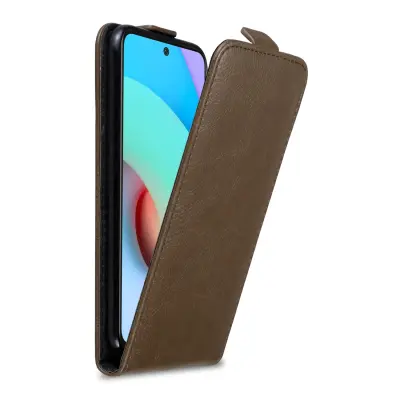CADORABO Ohišje, združljiv z Xiaomi v kavi Brown - Zaščitni pokrov v zasnovi Flip z magnetnim zapiranjem