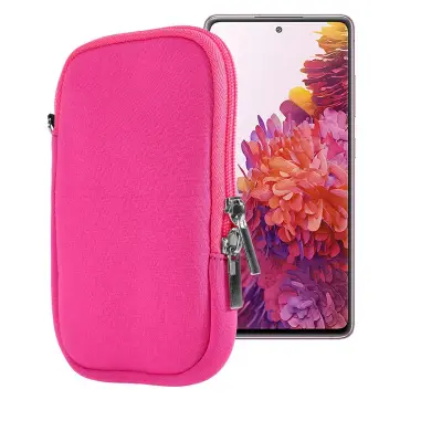 CADORABO Universal Neopren mobilni telefon, ki je združljiv z mobilnimi telefoni do 5,5'' (ZOLL) v roza - zaščitni neoprenski ohišje z zapestnim pasom