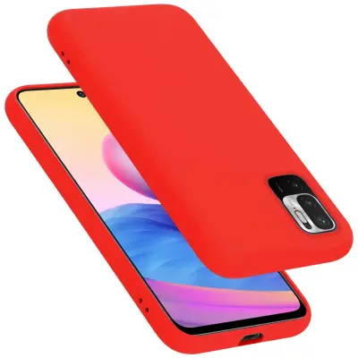 CADORABO Ohišje, združljiv s Xiaomi v tekoči rdeči barvi - zaščitni pokrov iz fleksibilnega silikona TPU