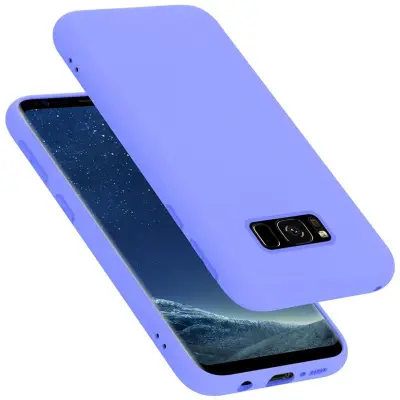 CADORABO Ohišje, združljiv s Samsungom v tekoči lahki vijolični barvi - zaščitni pokrov iz fleksibilnega silikona TPU