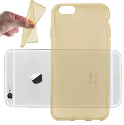 Cadorabo Case, združljiv z Apple v prozornem zlatu - zaščitni pokrov iz fleksibilnega silikona TPU
