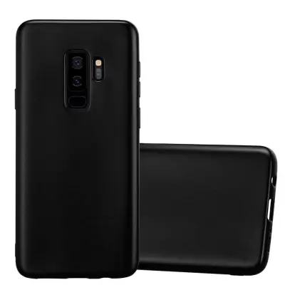Cadorabo Case, združljiv s Samsungom v kovinski črni barvi - zaščitni pokrov iz fleksibilnega silikona TPU