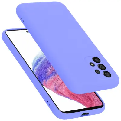 CADORABO Ohišje, združljiv s Samsungom v tekoči lahki vijolični barvi - zaščitni pokrov iz fleksibilnega silikona TPU