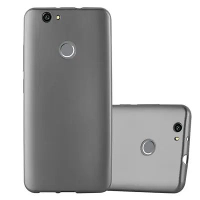 Cadorabo Case, združljiv s Huawei v kovinsko sivi barvi - zaščitni pokrov iz fleksibilnega silikona TPU