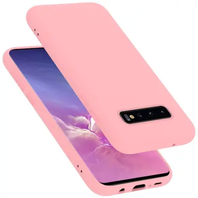 Ohišje Cadorabo, združljiv s Samsungom v tekoči roza barvi - zaščitni pokrov iz fleksibilnega silikona TPU