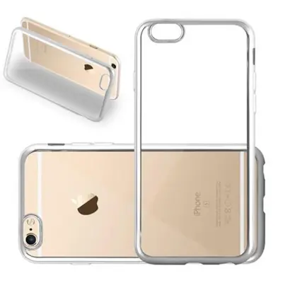 CADORABO Ohišje, združljiv z Apple v kromiranem srebru - zaščitni pokrov iz fleksibilnega silikona TPU