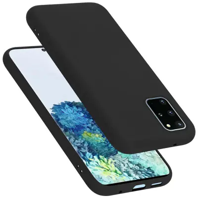 Cadorabo Case, združljiv s Samsungom v tekoči črni barvi - zaščitni pokrov iz fleksibilnega silikona TPU