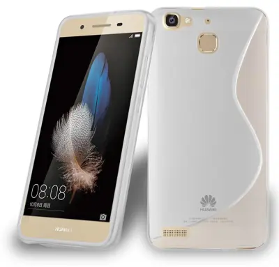 Cadorabo Case, združljiv s Huawei v pol prozorni - zaščitni pokrov iz fleksibilnega silikona TPU