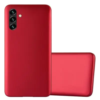 CADORABO Ohišje, združljiv s Samsungom v kovinsko rdeči - zaščitni pokrov, narejen iz fleksibilnega silikona TPU