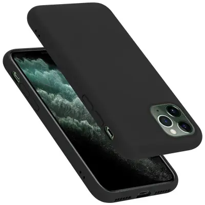 Cadorabo Case, združljiv z Apple v tekoči črni barvi - zaščitni pokrov iz fleksibilnega silikona TPU