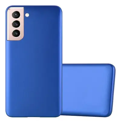 Cadorabo Case, združljiv s Samsungom v kovinsko modri - zaščitni pokrov, narejen iz fleksibilnega silikona TPU