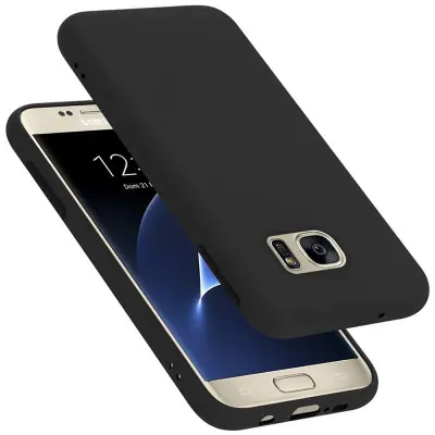 Cadorabo Case, združljiv s Samsungom v tekoči črni barvi - zaščitni pokrov iz fleksibilnega silikona TPU