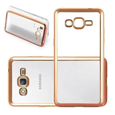 Cadorabo Case, združljiv s Samsungom v Chrome Gold - zaščitni pokrov, narejen iz fleksibilnega silikona TPU