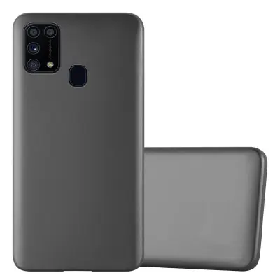 Cadorabo Case, združljiv s Samsungom v kovinsko sivi - zaščitni pokrov iz fleksibilnega silikona TPU