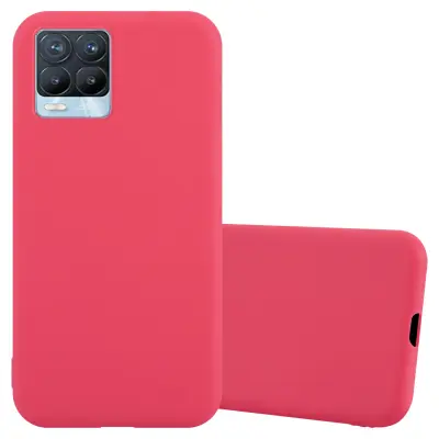 Cadorabo Case, združljiv z Realme v Candy Red - Zaščitni pokrov iz fleksibilnega silikona TPU