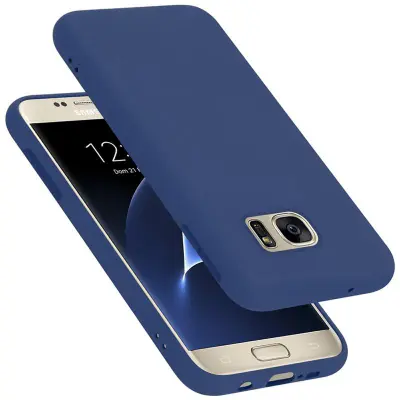 Cadorabo Case, združljiv s Samsungom v tekoči modro - zaščitni pokrov, narejen iz fleksibilnega silikona TPU