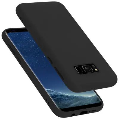 Cadorabo Case, združljiv s Samsungom v tekoči črni barvi - zaščitni pokrov iz fleksibilnega silikona TPU