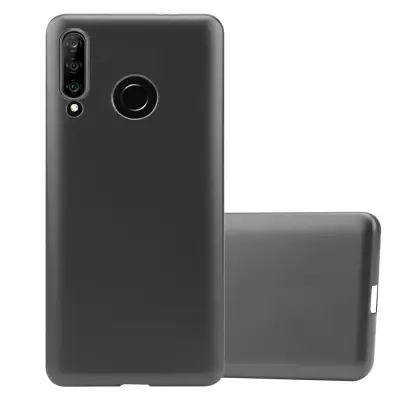 Cadorabo Case, združljiv s Huawei v kovinsko sivi barvi - zaščitni pokrov iz fleksibilnega silikona TPU