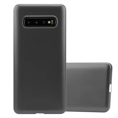 Cadorabo Case, združljiv s Samsungom v kovinsko sivi - zaščitni pokrov iz fleksibilnega silikona TPU