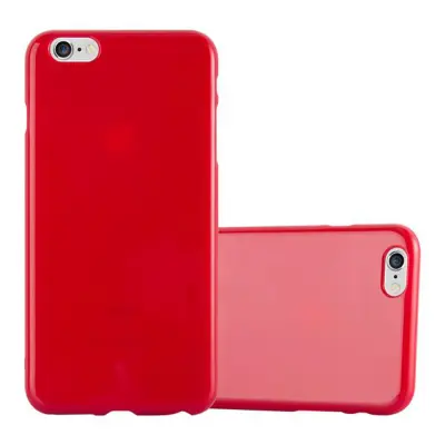 CADORABO Ohišje, združljiv z Apple v Jelly Red - Zaščitni pokrov iz fleksibilnega silikona TPU
