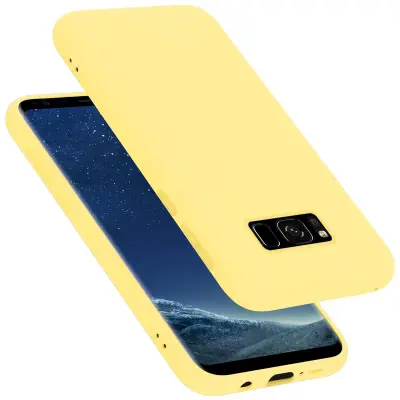 Cadorabo ohišje, združljiv s Samsungom v tekoči rumeni - zaščitni pokrov, narejen iz fleksibilnega silikona TPU