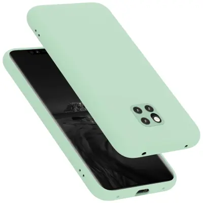 CADORABO Ohišje, združljiv s Huawei v tekoči svetlo zeleni barvi - zaščitni pokrov iz fleksibilnega silikona TPU