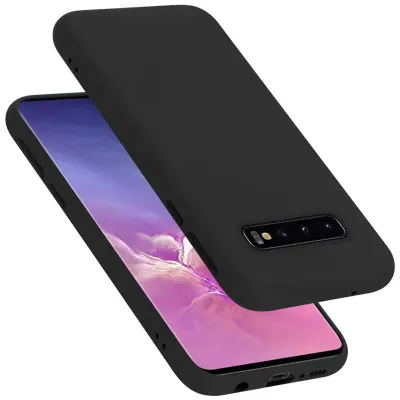 Cadorabo Case, združljiv s Samsungom v tekoči črni barvi - zaščitni pokrov iz fleksibilnega silikona TPU