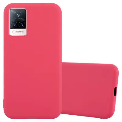CADORABO CARE, združljiv z vivo v Candy Red - Zaščitni pokrov iz fleksibilnega silikona TPU