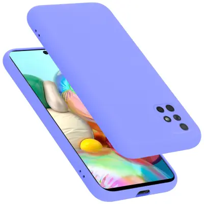 CADORABO Ohišje, združljiv s Samsungom v tekoči lahki vijolični barvi - zaščitni pokrov iz fleksibilnega silikona TPU