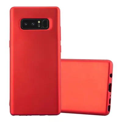 CADORABO Ohišje, združljiv s Samsungom v kovinsko rdeči - zaščitni pokrov, narejen iz fleksibilnega silikona TPU
