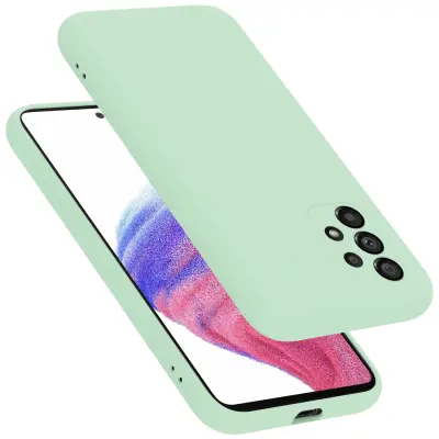 CADORABO Ohišje, združljiv s Samsungom v tekoči svetlo zeleni barvi - zaščitni pokrov iz fleksibilnega silikona TPU