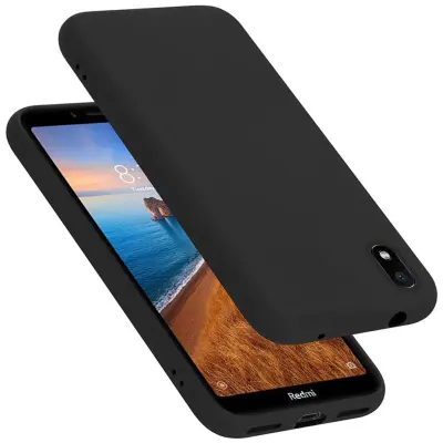 CADORABO Ohišje, združljiv s Xiaomi v tekoči črni barvi - zaščitni pokrov iz fleksibilnega silikona TPU