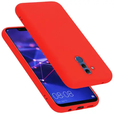 CADORABO Ohišje, združljiv s Huawei v tekoči rdeči barvi - zaščitni pokrov iz fleksibilnega silikona TPU