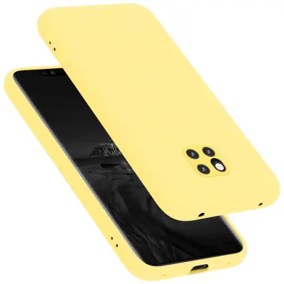 CADORABO Ohišje, združljiv s Huawei v tekoči rumeni - zaščitni pokrov, narejen iz fleksibilnega silikona TPU