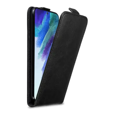 CADORABO Ohišje, združljiv s Samsungom v Night Black - Zaščitni pokrov v zasnovi Flip z magnetnim zapiranjem
