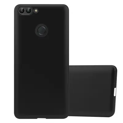 Cadorabo Case, združljiv s Huawei v kovinski črni barvi - zaščitni pokrov iz fleksibilnega silikona TPU