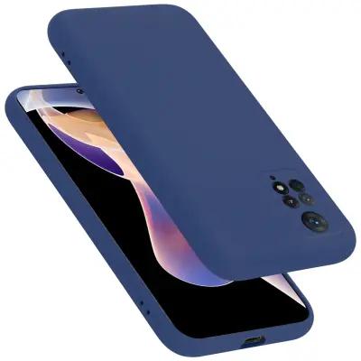CADORABO Ohišje, združljiv s Xiaomi v tekoči modri barvi - zaščitni pokrov iz fleksibilnega silikona TPU
