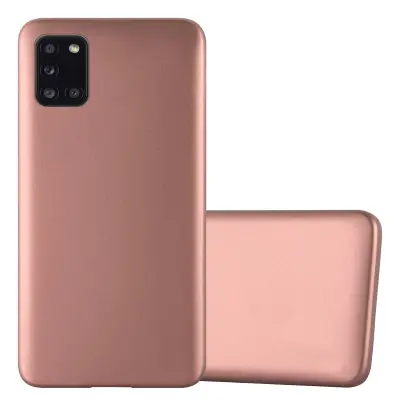 CADORABO CARE, združljiv s Samsungom v kovinskem rosă ‰ Gold - zaščitni pokrov iz fleksibilnega silikona TPU