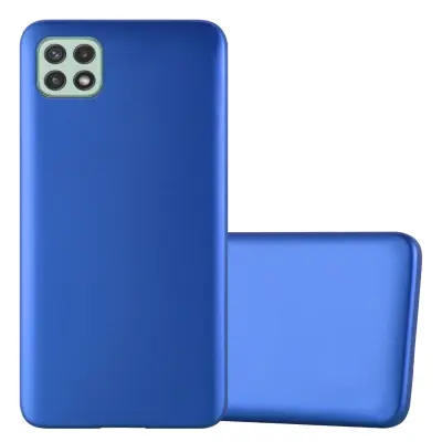 Cadorabo Case, združljiv s Samsungom v kovinsko modri - zaščitni pokrov, narejen iz fleksibilnega silikona TPU