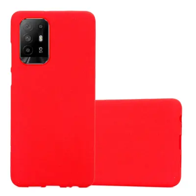Primer Cadorabo, združljiv z OPPO v Frost Red - Zaščitni pokrov iz fleksibilnega silikona TPU