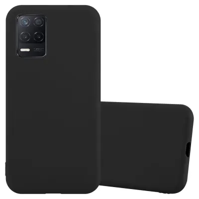 CADORABO Ohišje, združljiv z Realme v Candy Black - Zaščitni pokrov iz fleksibilnega silikona TPU