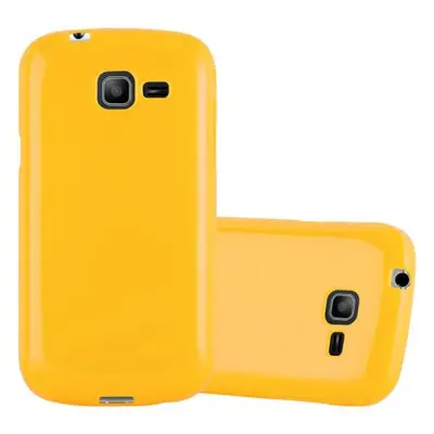 CADORABO Ohišje, združljiv s Samsungom v Jelly Yellow - Zaščitni pokrov, narejen iz fleksibilnega silikona TPU