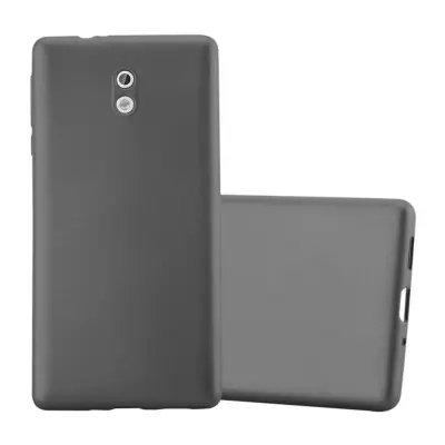 Cadorabo Case, združljiv z Nokia v kovinsko sivi - zaščitni pokrov, narejen iz fleksibilnega silikona TPU