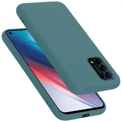 Primer Cadorabo, združljiv z OPPO v tekoči zeleni barvi - zaščitni pokrov iz fleksibilnega silikona TPU