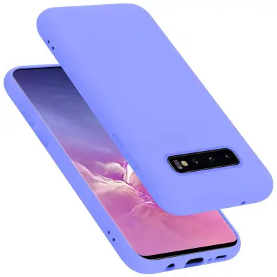 CADORABO Ohišje, združljiv s Samsungom v tekoči lahki vijolični barvi - zaščitni pokrov iz fleksibilnega silikona TPU